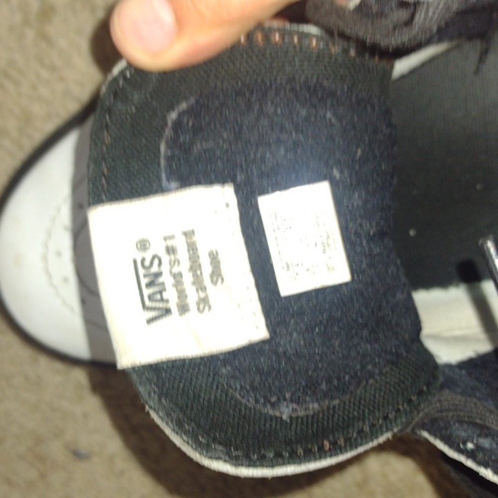 Vans Skate Hi Size 7.5/9 Black/White - Picture 7 of 11